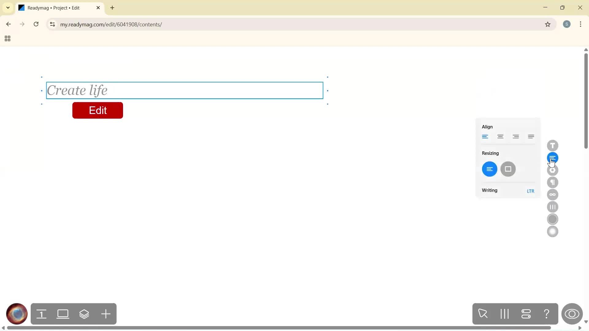 Creating a project screenshot