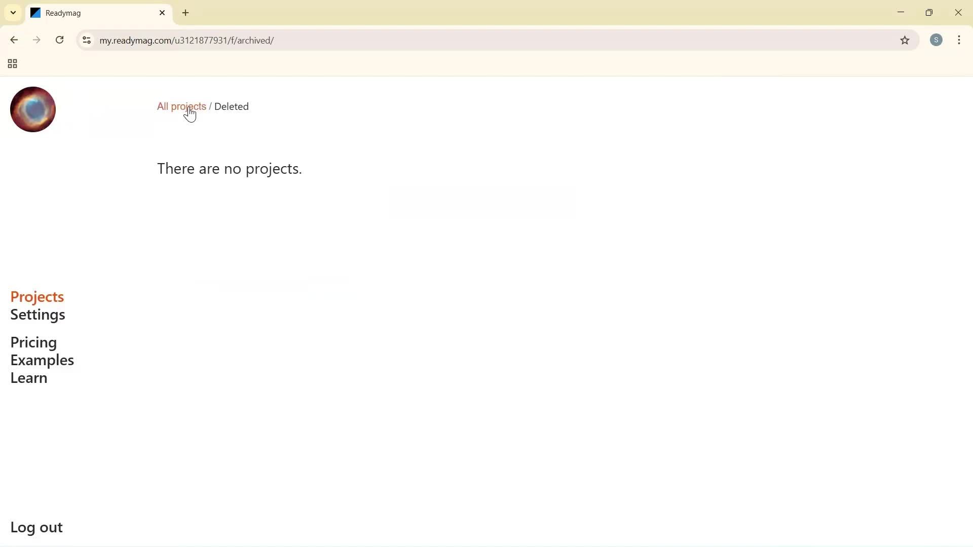 Creating a project screenshot