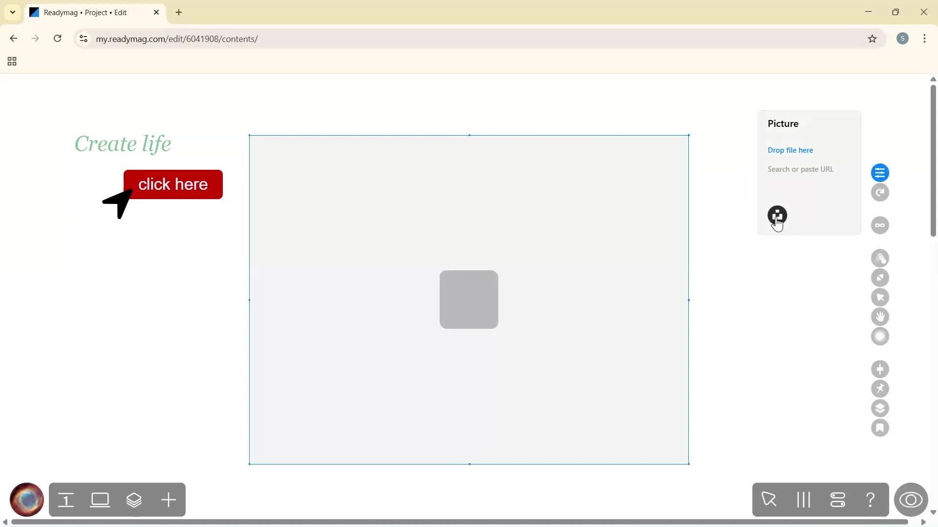 Creating a project screenshot