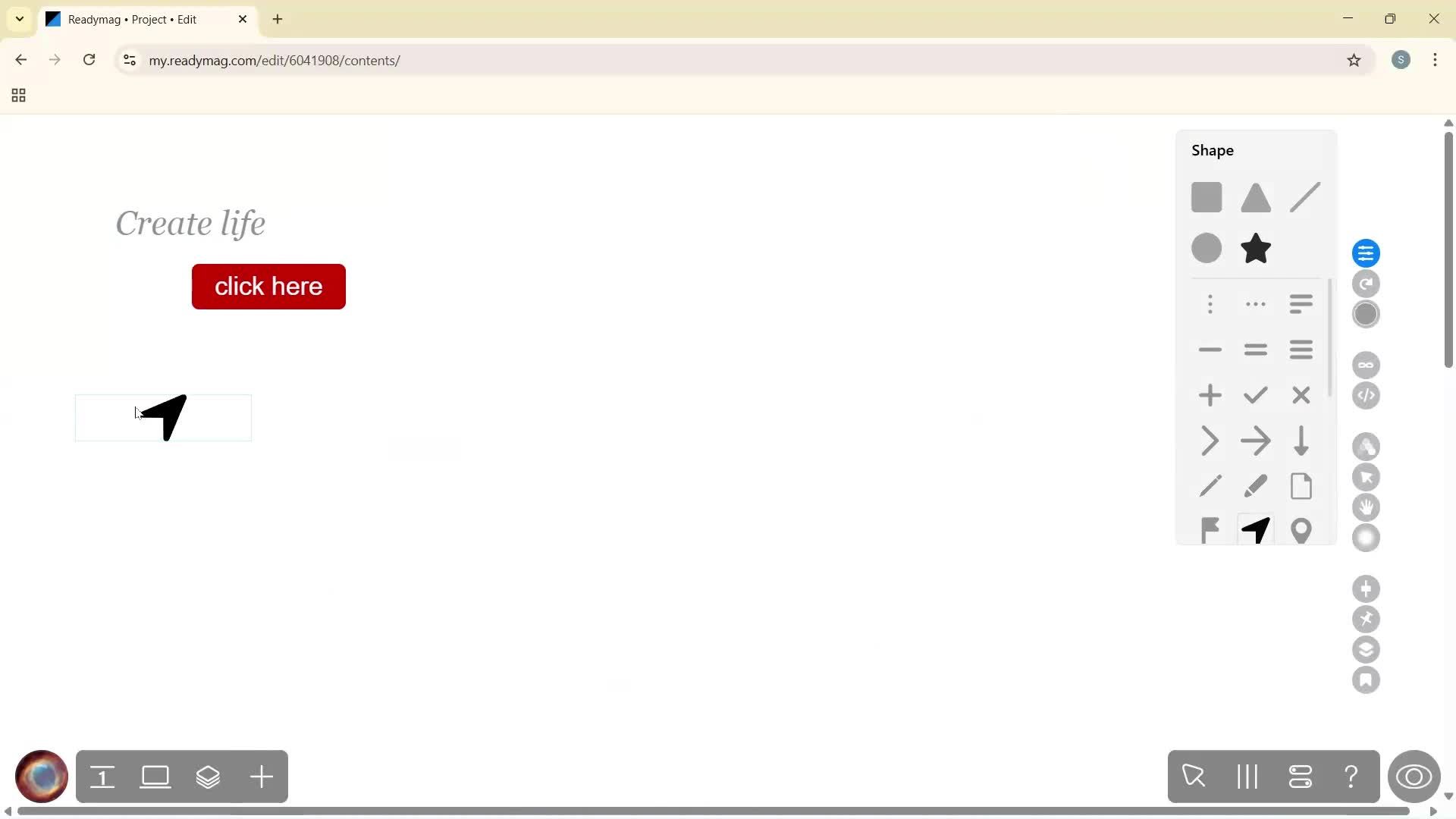 Creating a project screenshot