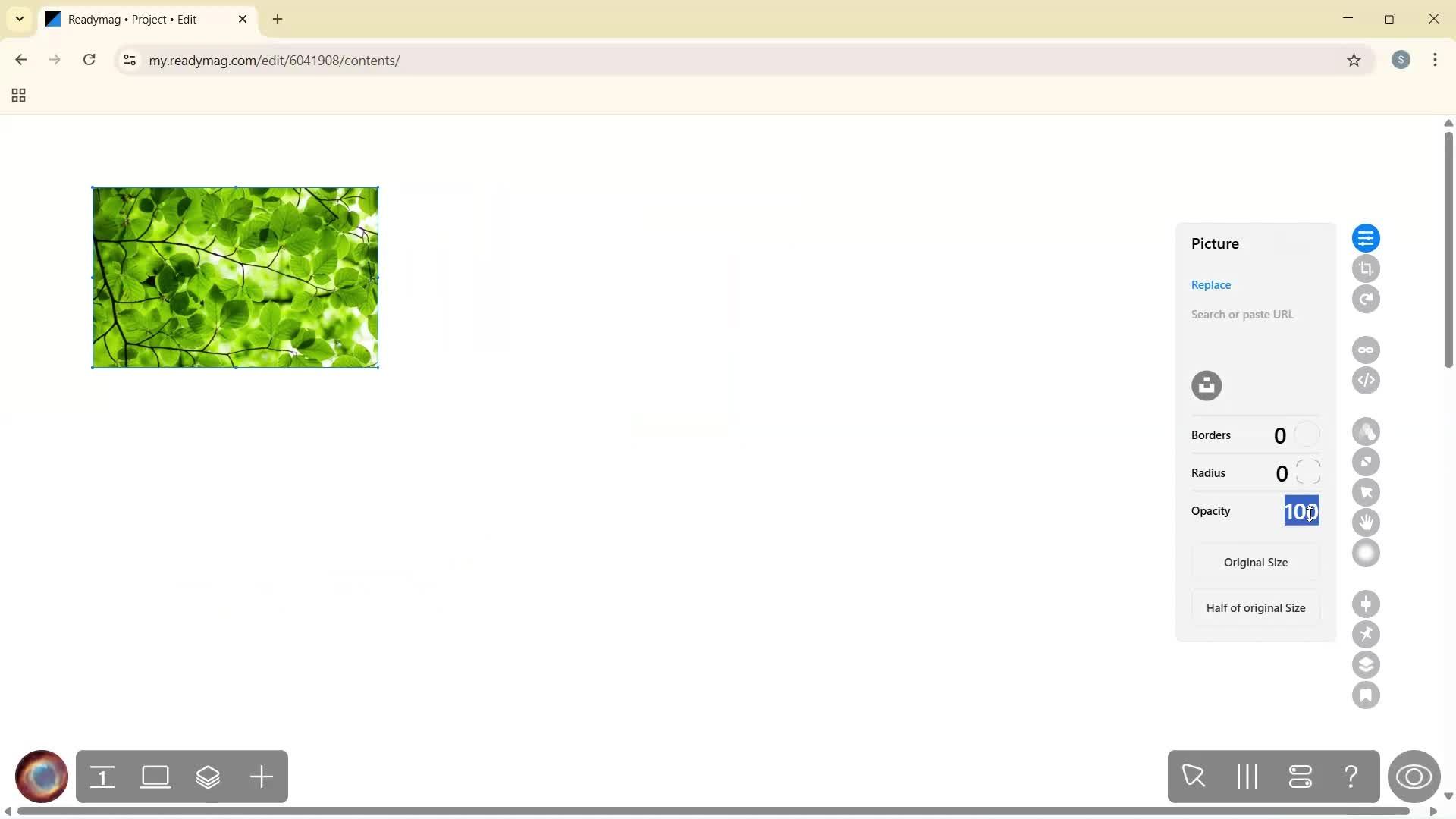 Creating a project screenshot