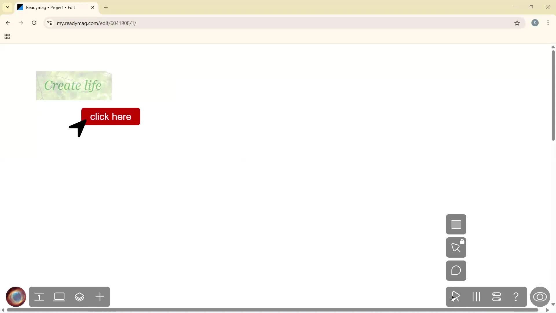 Creating a project screenshot