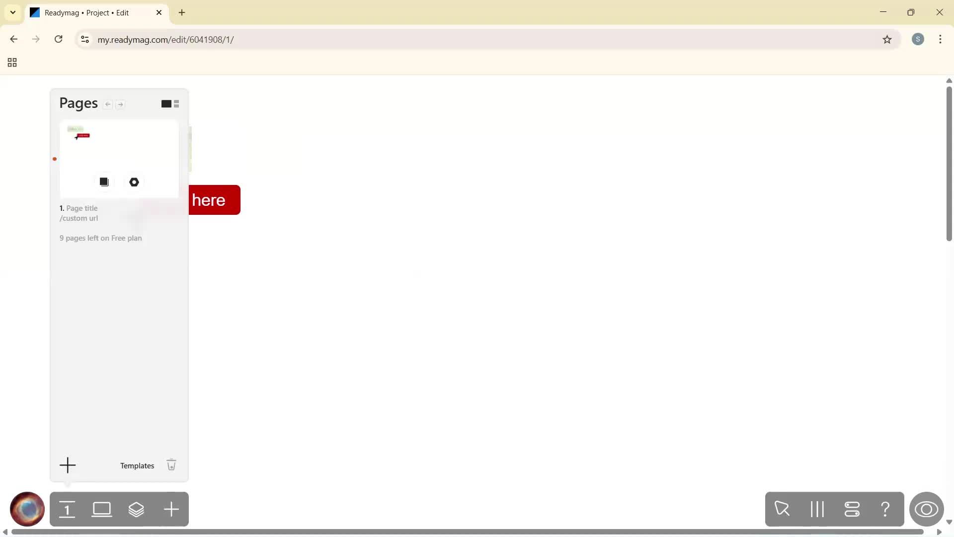 Creating a project screenshot