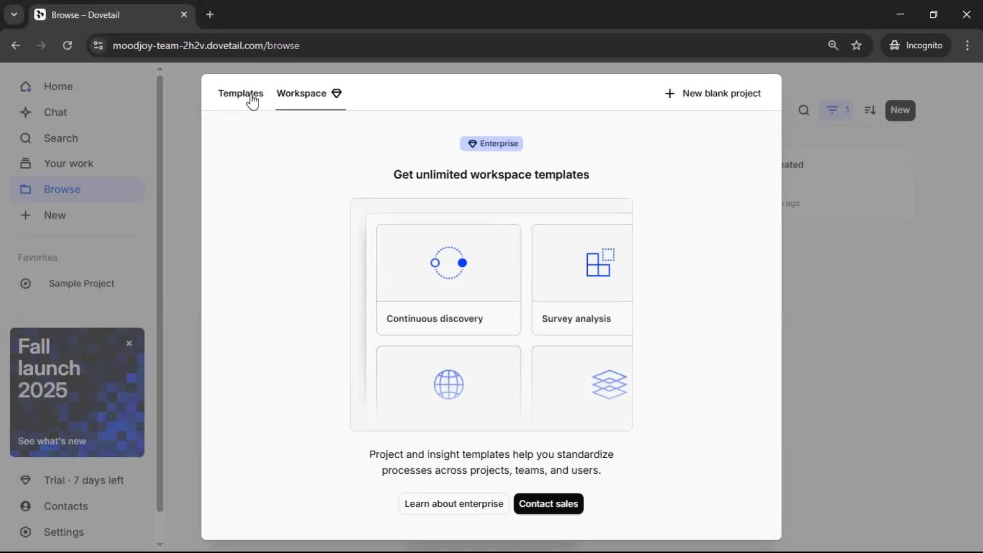 Creating a project on Dovetail video thumbnail