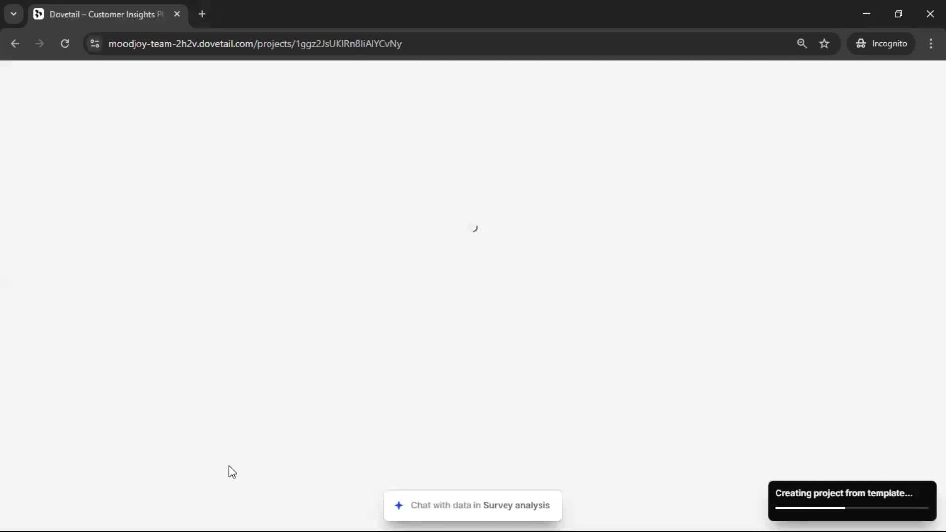 Creating a project screenshot