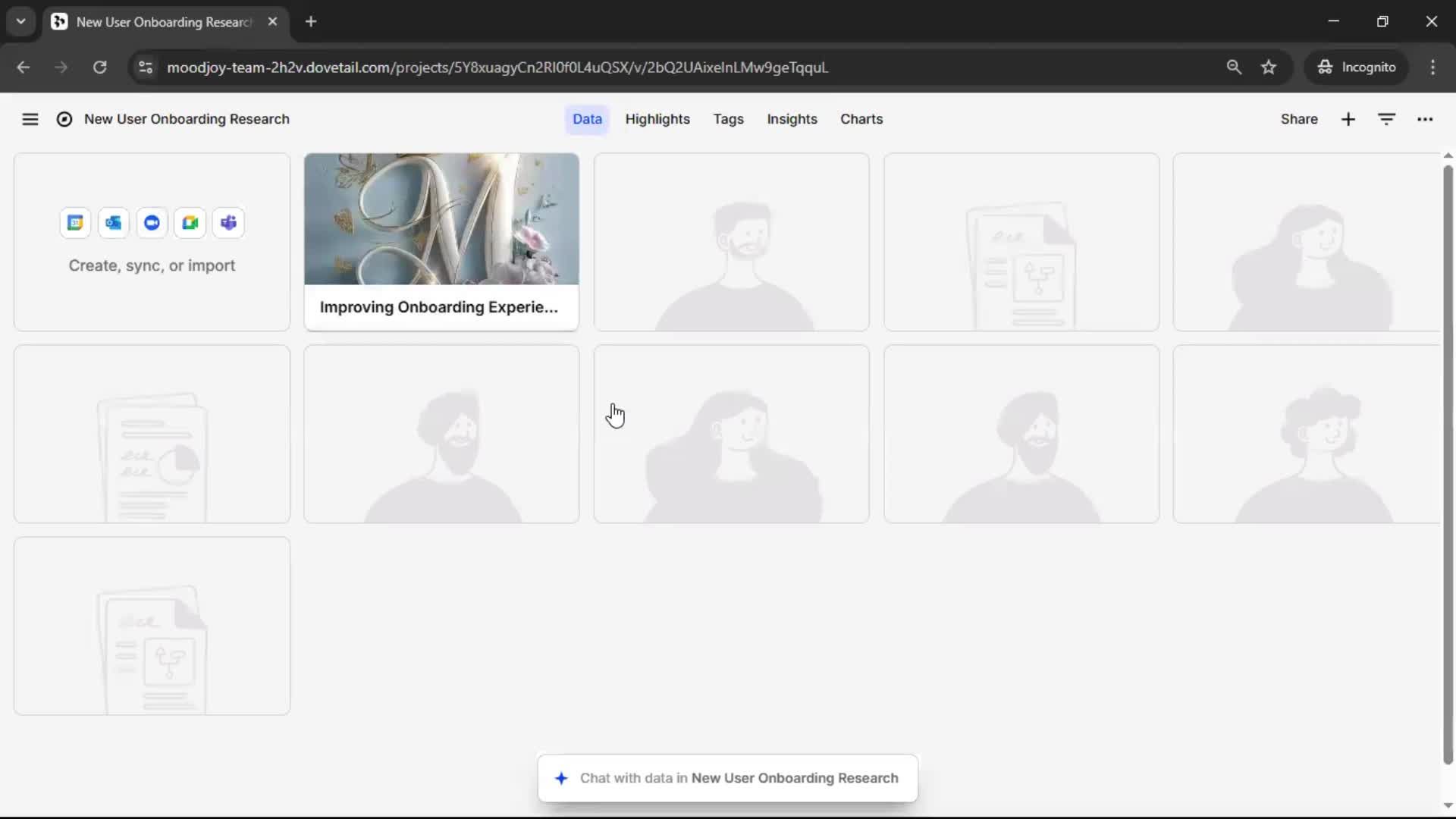 Creating a project screenshot
