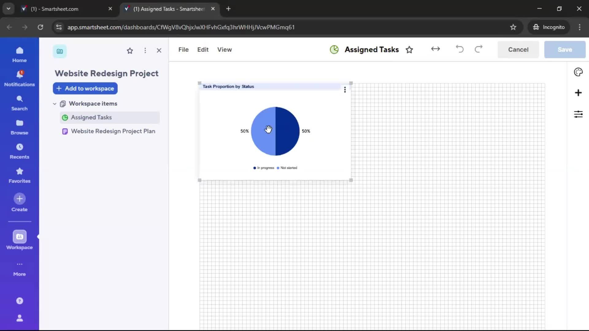 Creating a project screenshot
