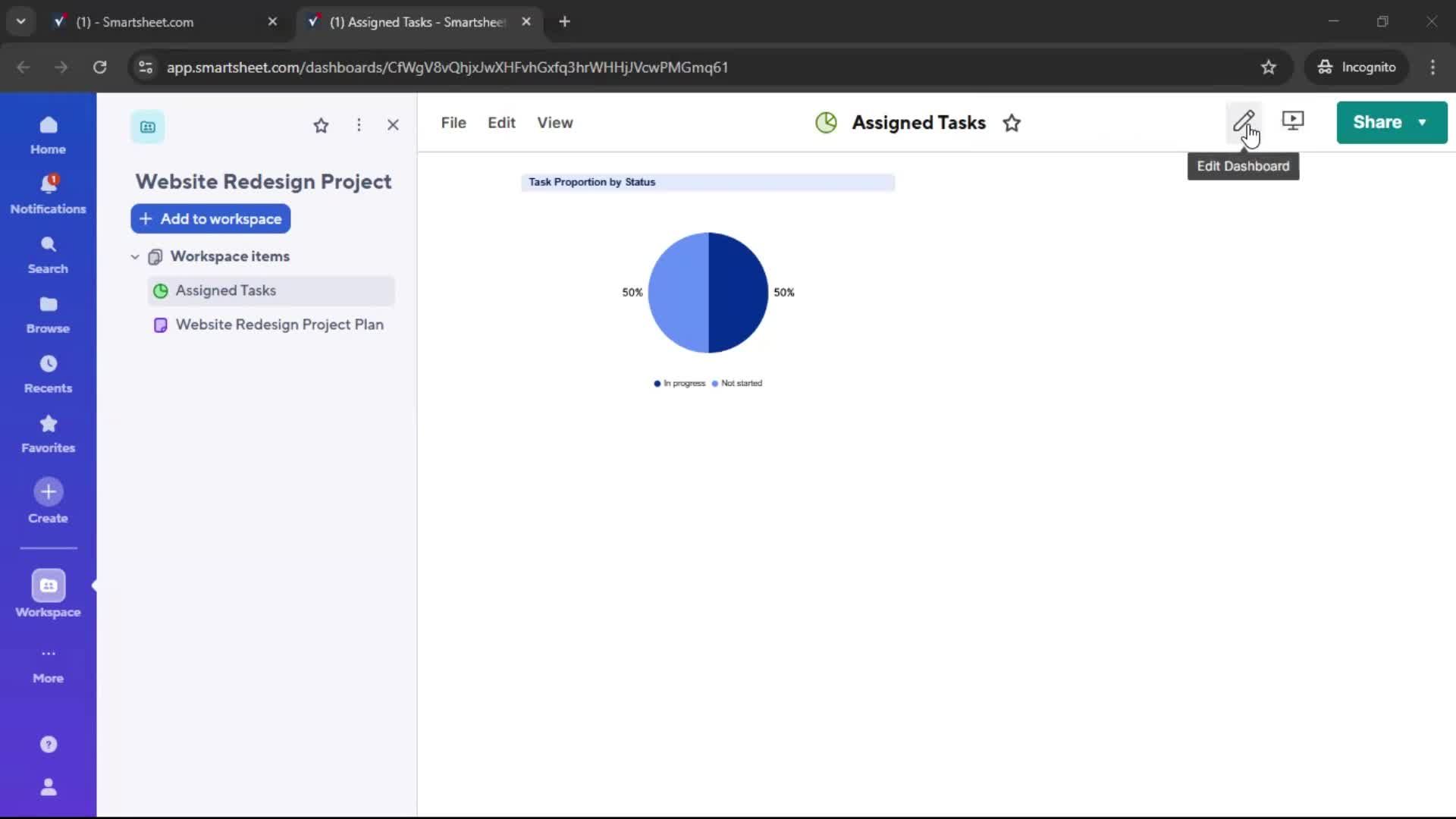Creating a project screenshot