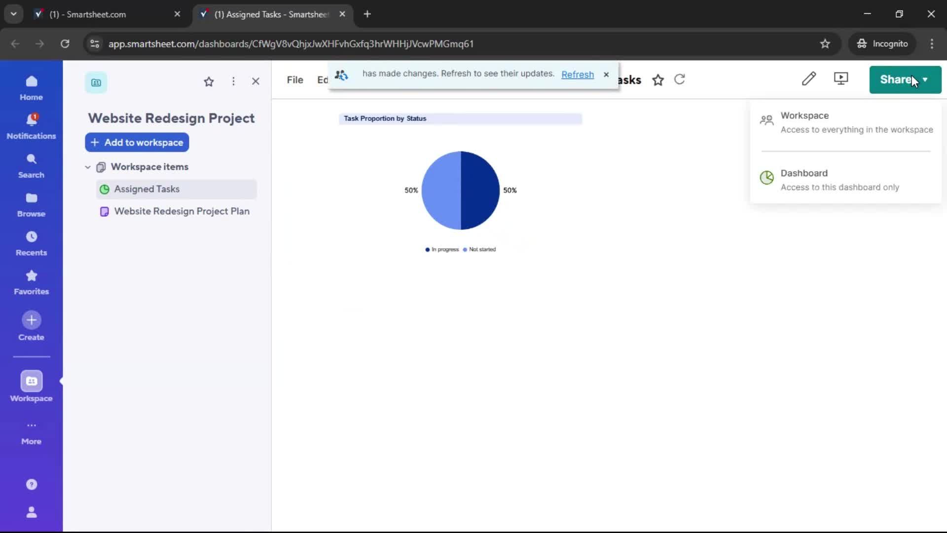 Creating a project screenshot
