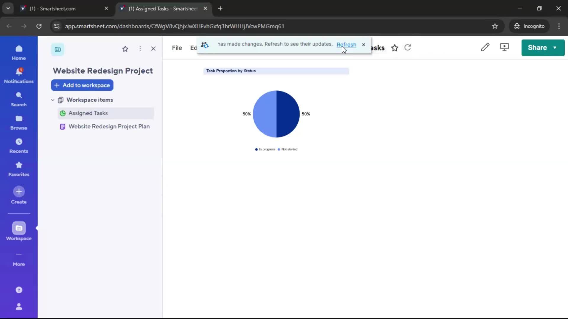 Creating a project screenshot