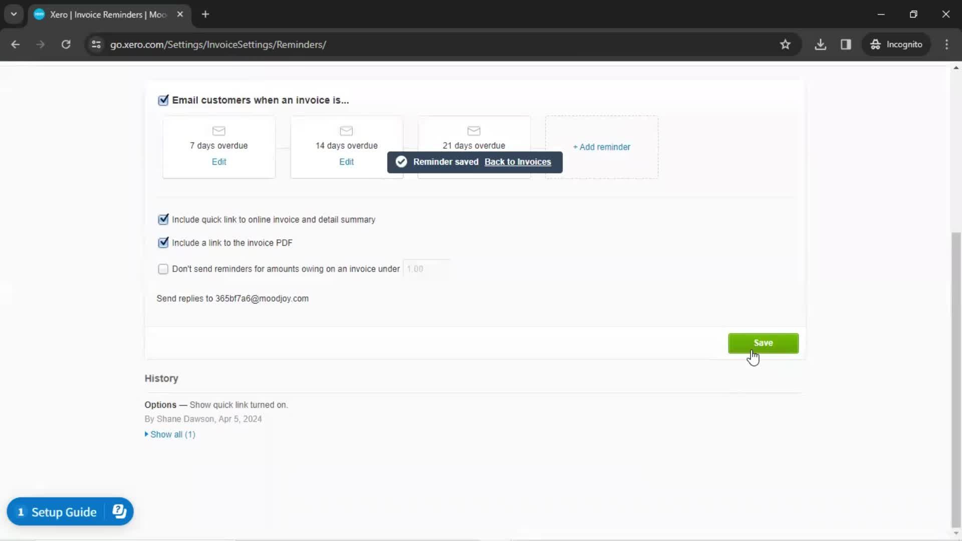 Creating a quote screenshot