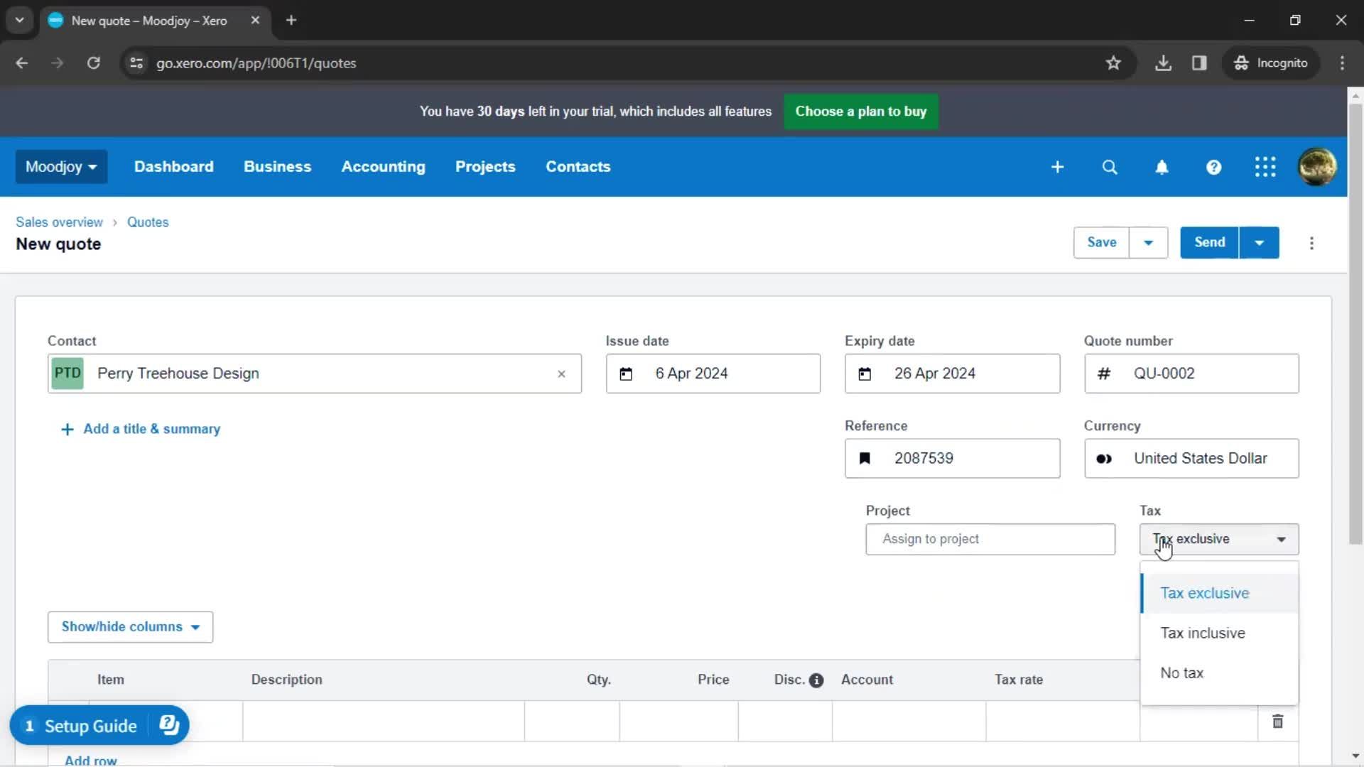 Creating a quote screenshot