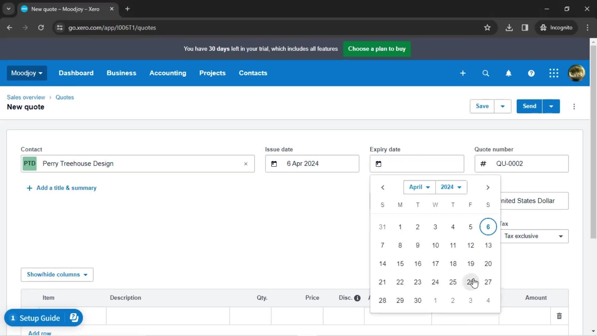 Creating a quote screenshot