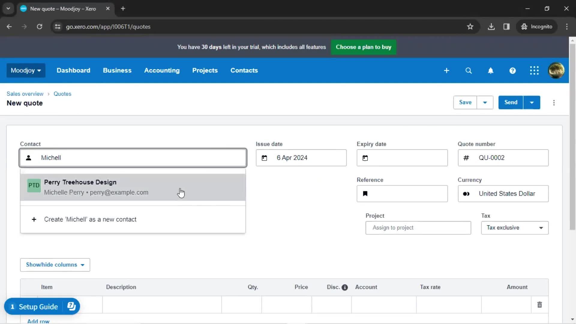 Creating a quote screenshot