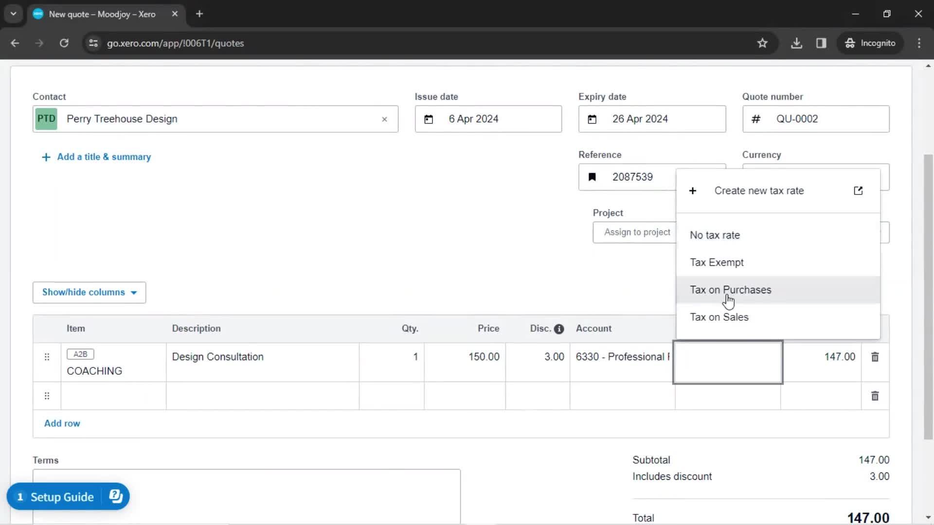 Creating a quote screenshot
