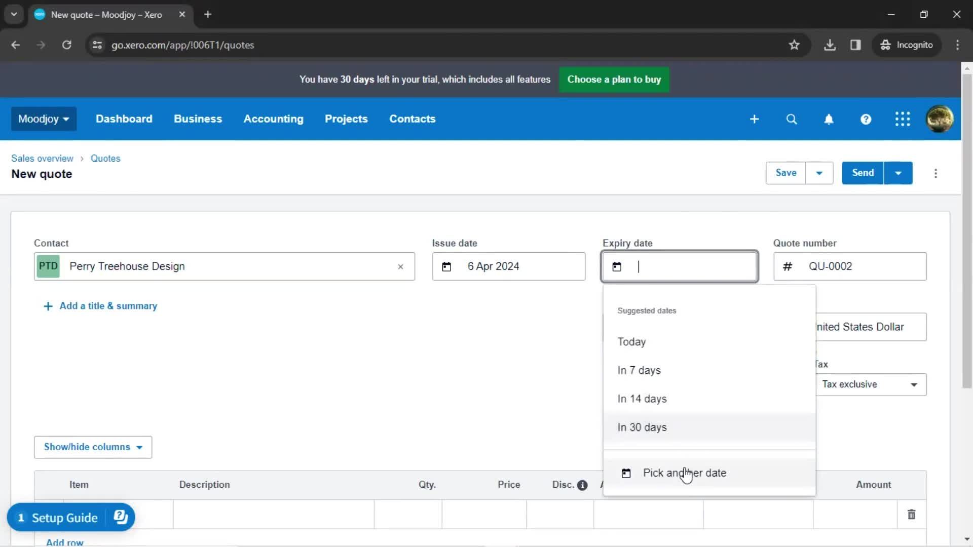 Creating a quote screenshot