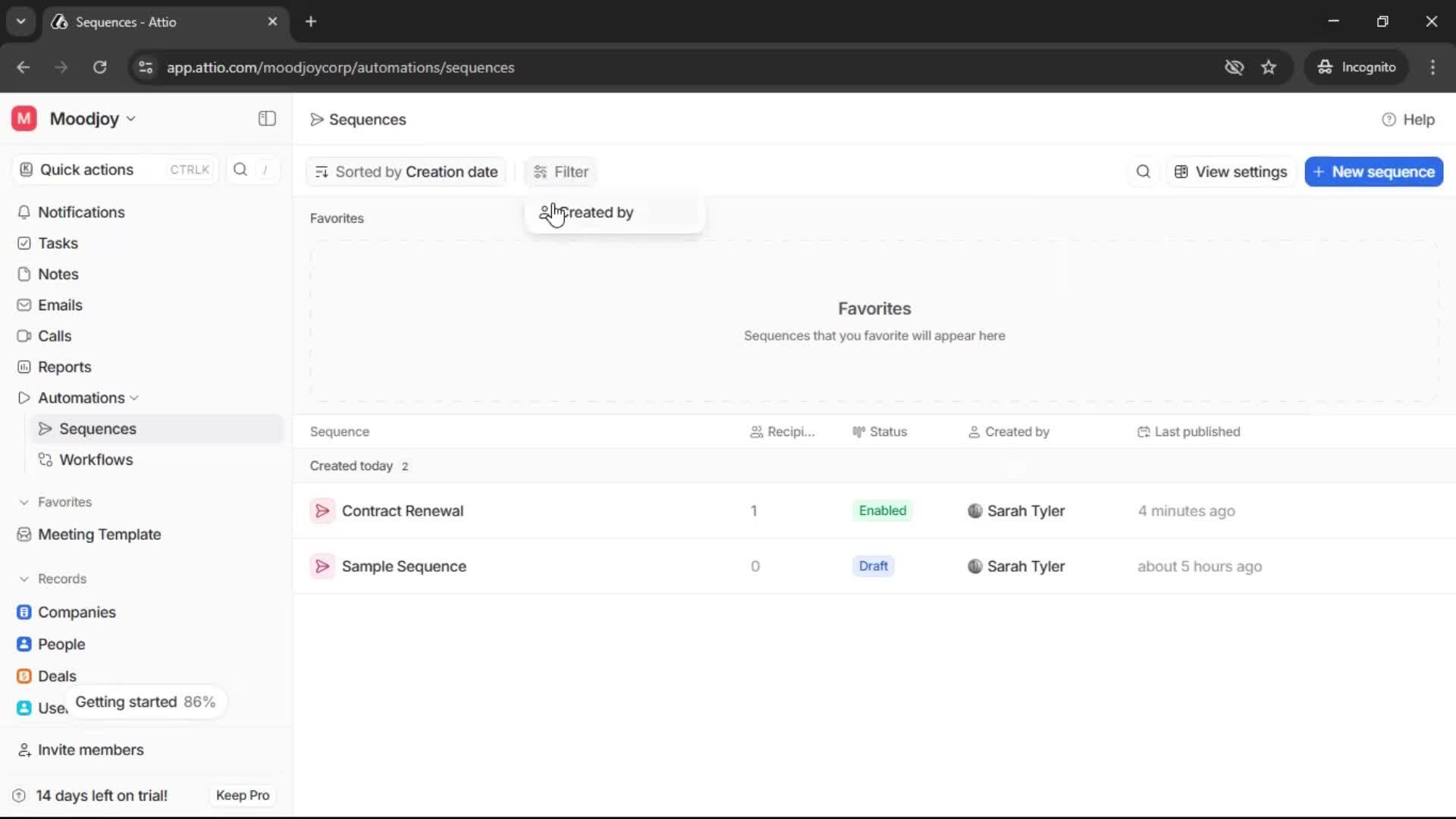 Creating a sequence on Attio video thumbnail