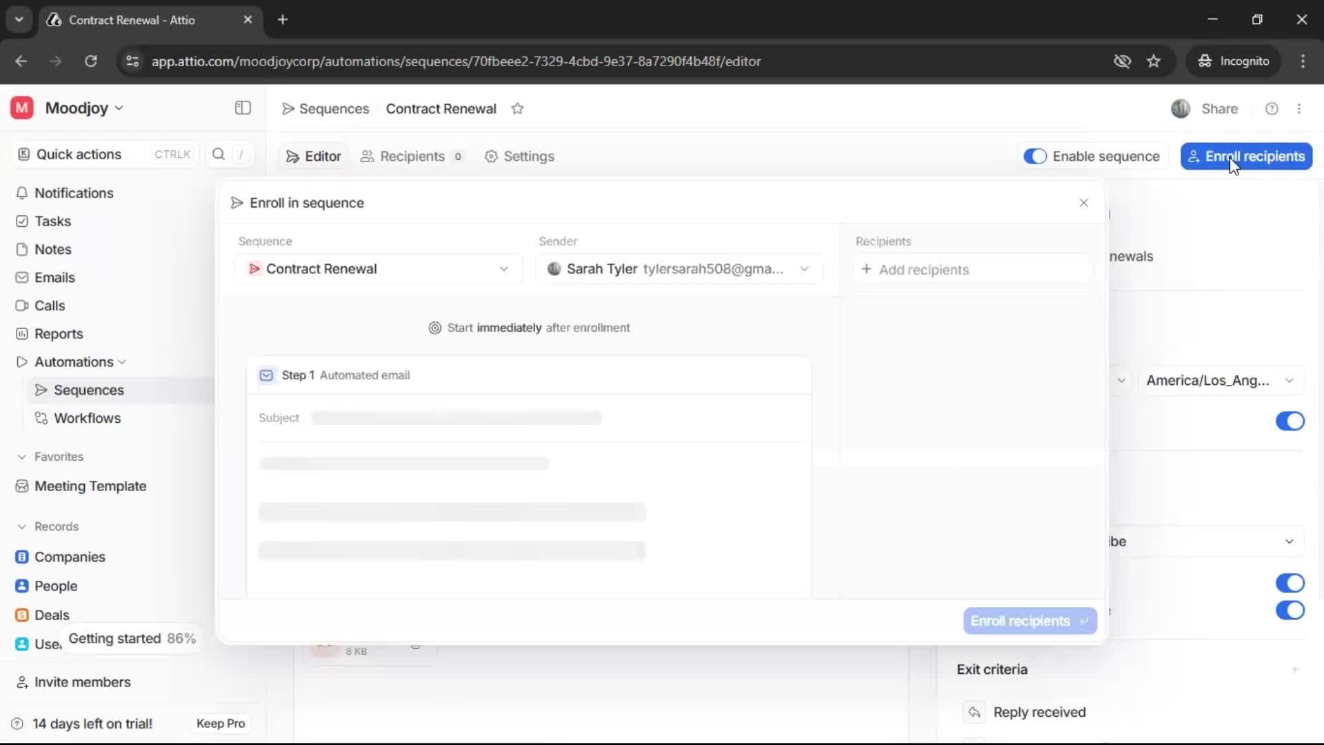 Creating a sequence screenshot