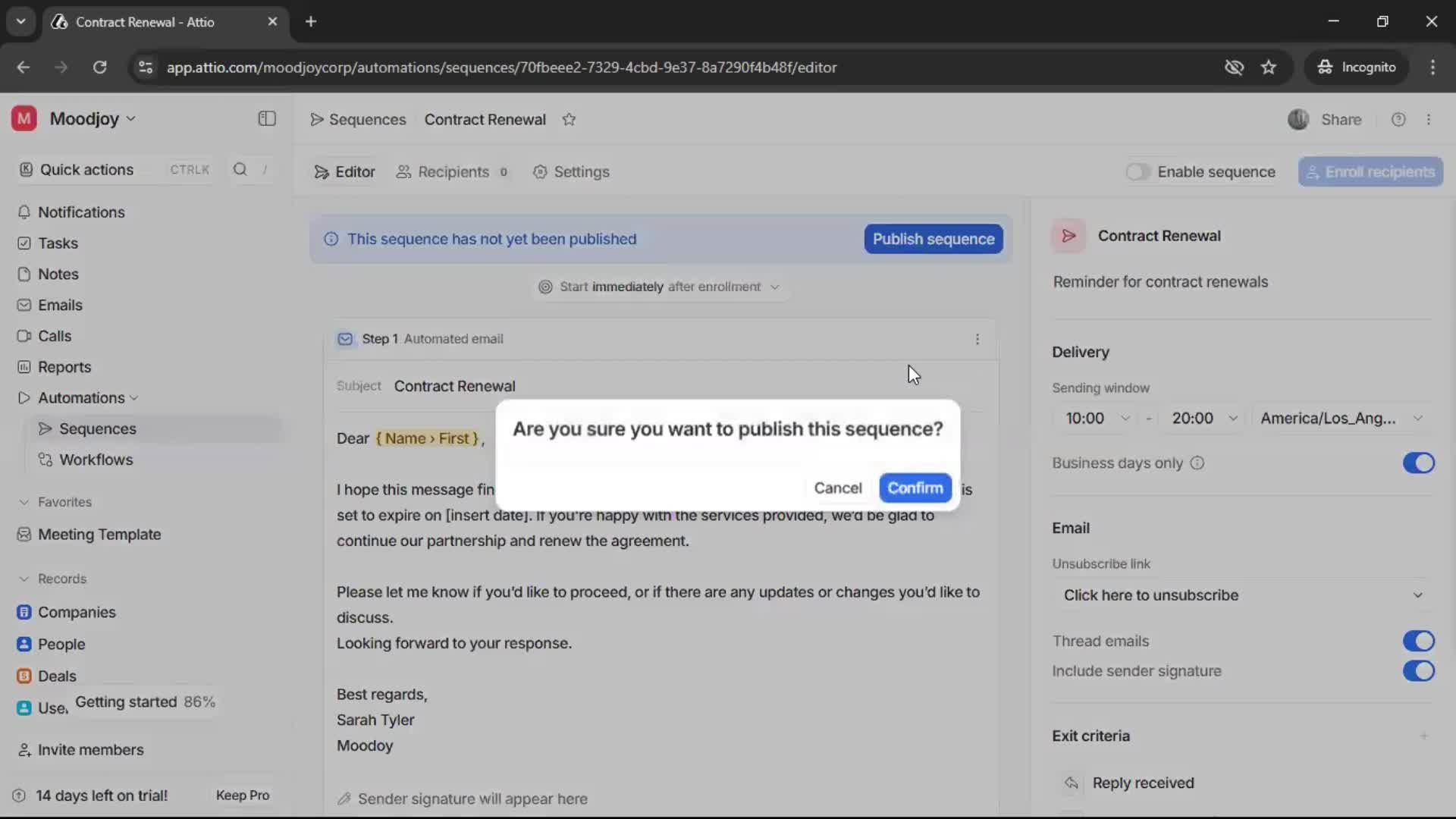 Creating a sequence screenshot