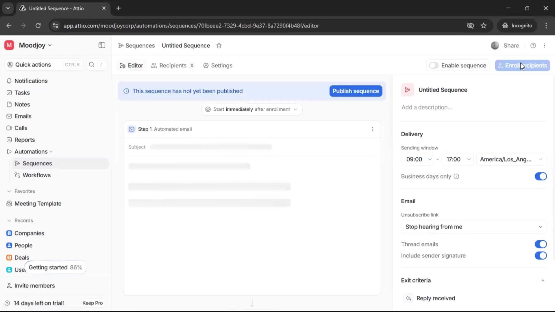 Creating a sequence on Attio video thumbnail