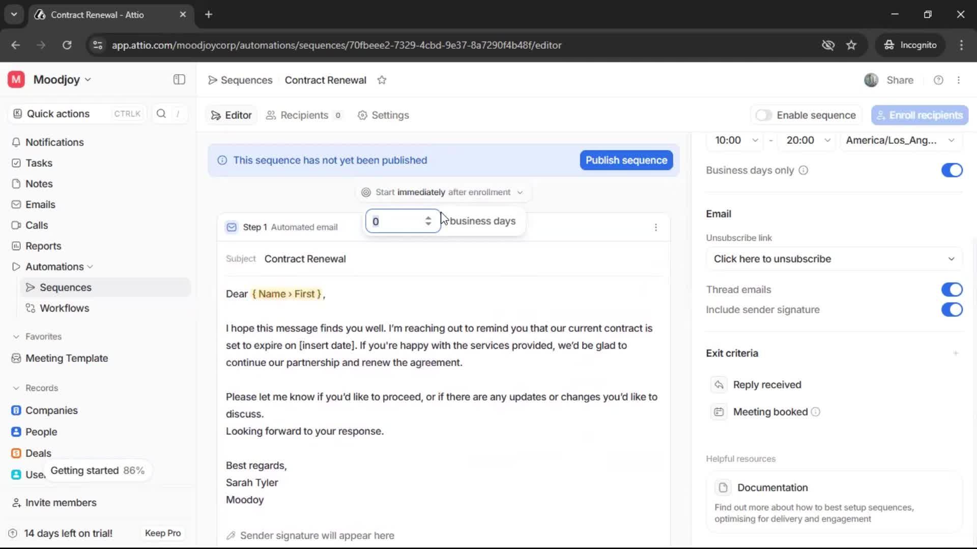 Creating a sequence screenshot