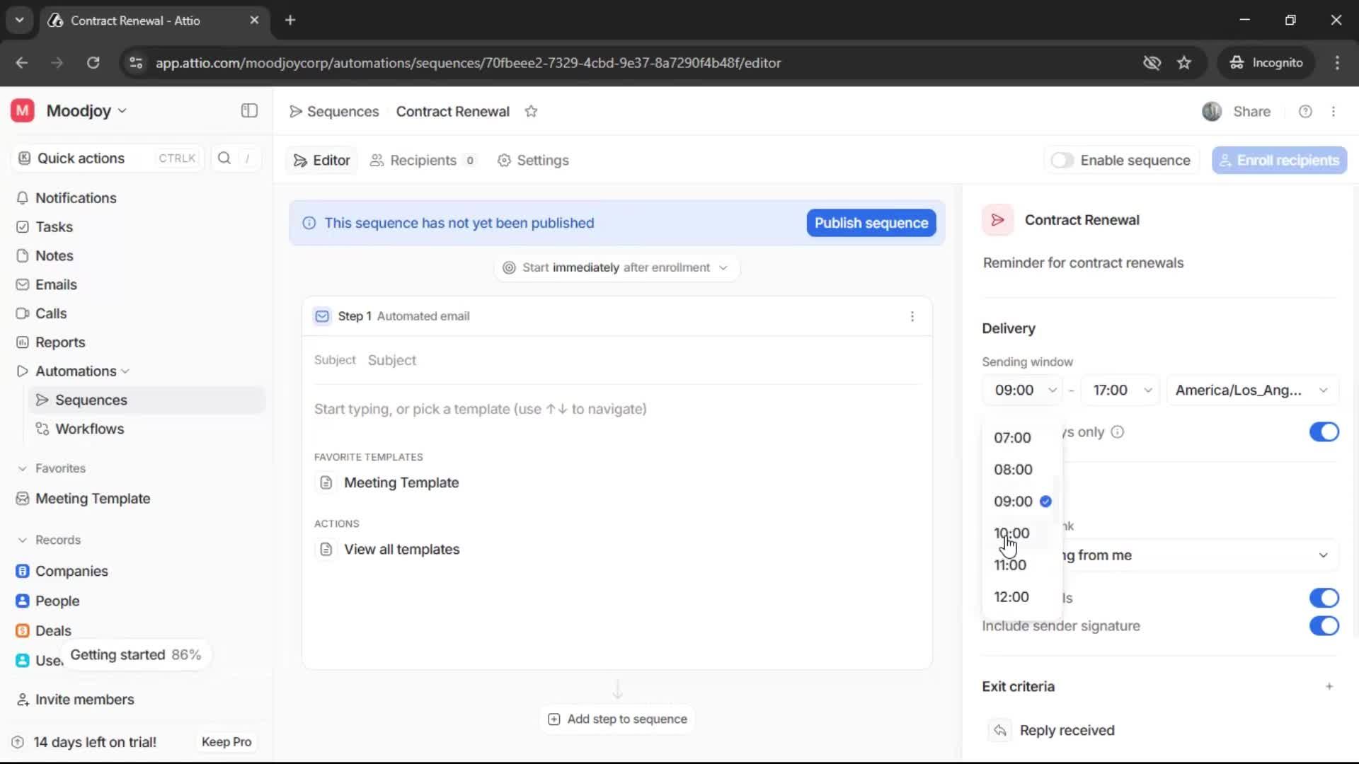 Creating a sequence screenshot