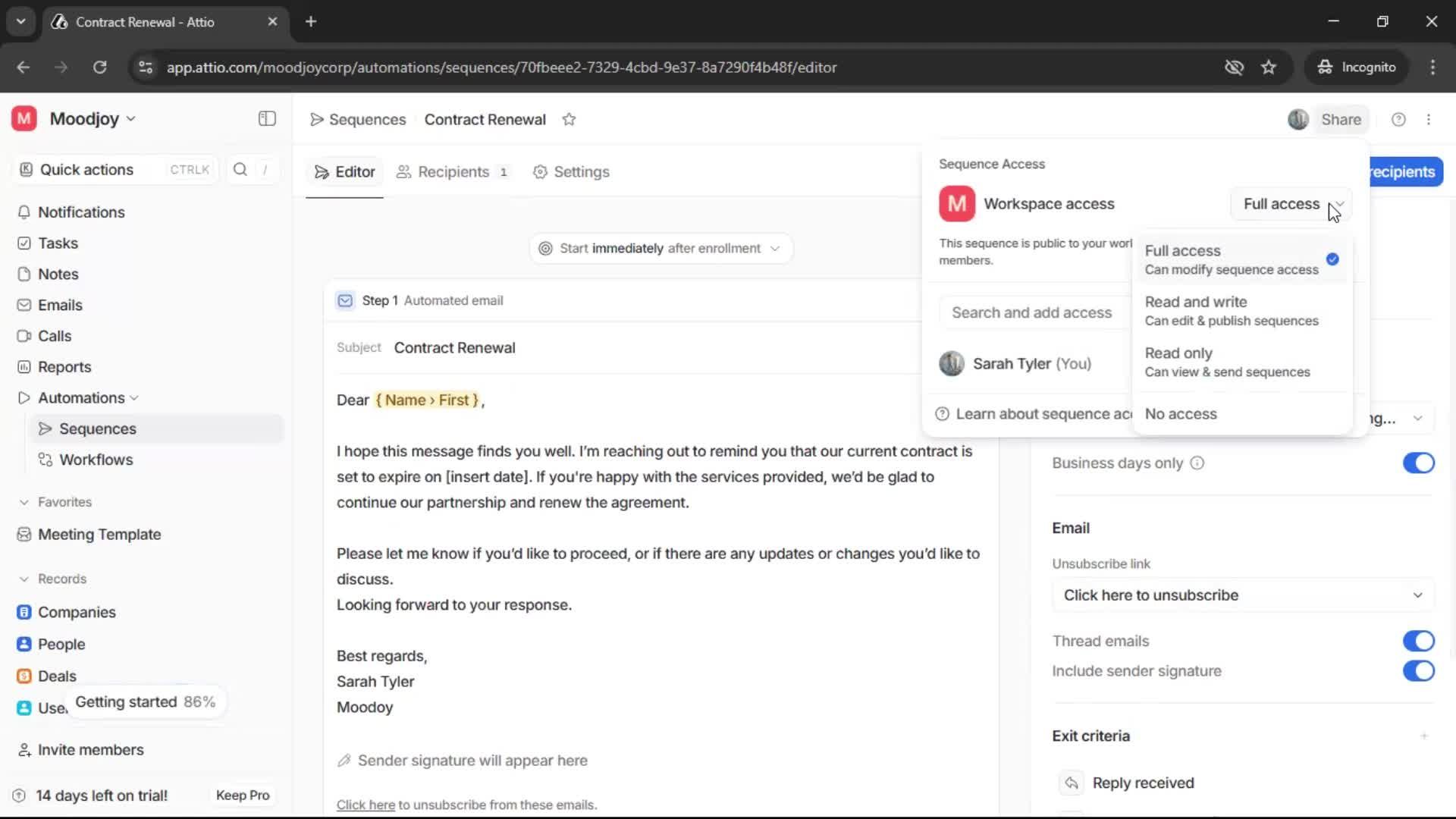 Creating a sequence screenshot