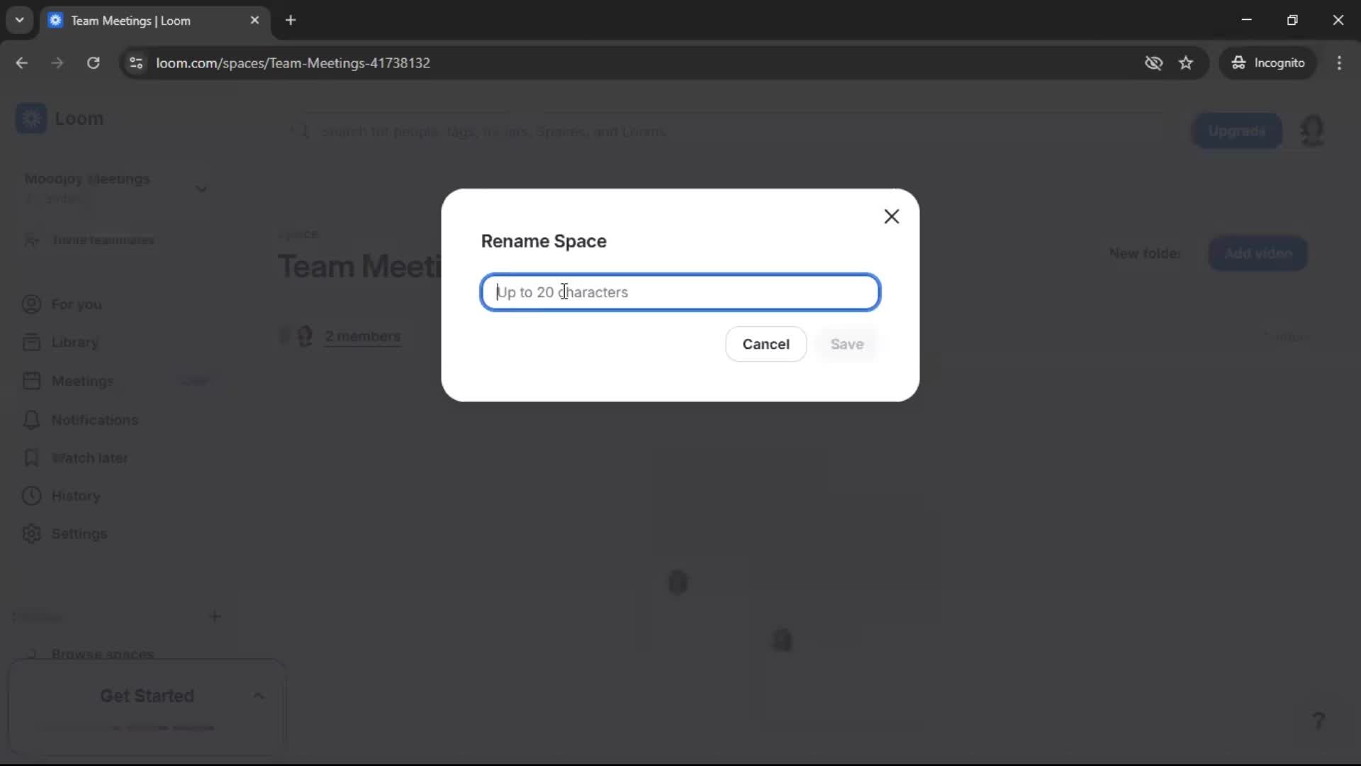Creating a workspace screenshot