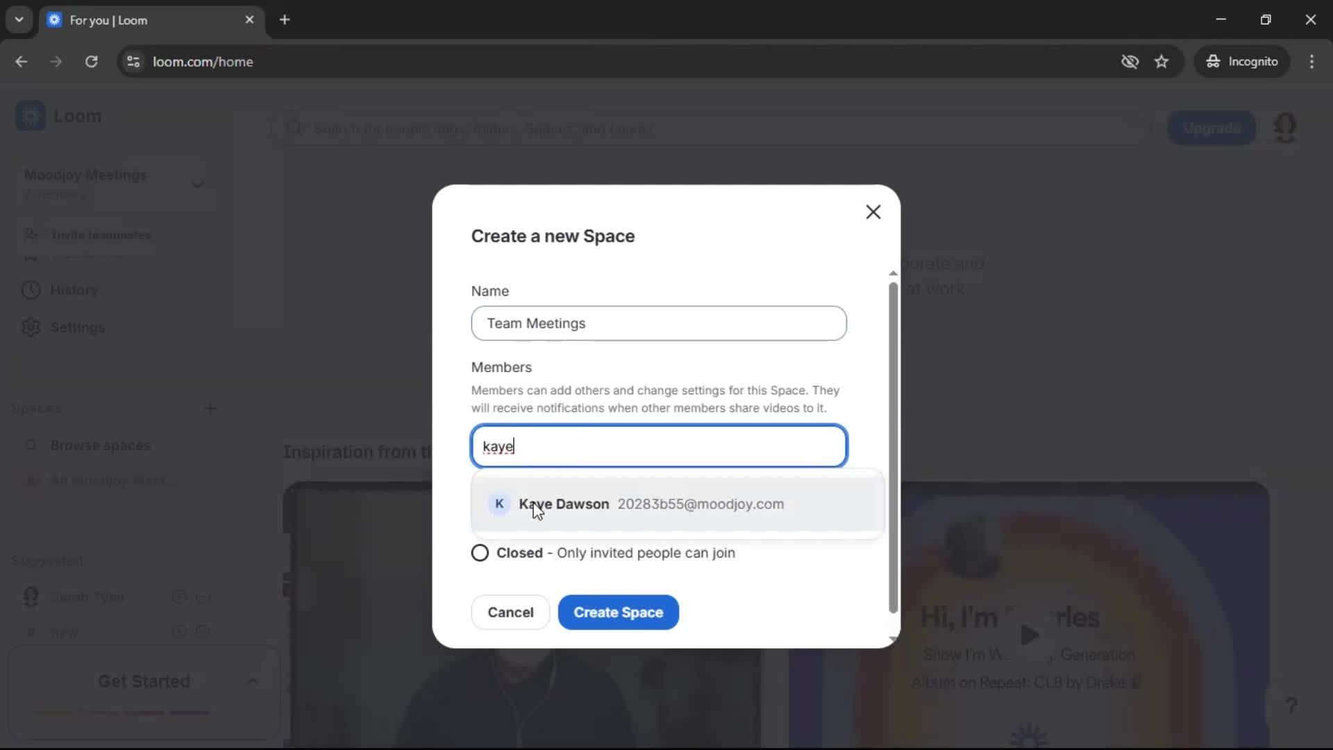 Creating a workspace screenshot