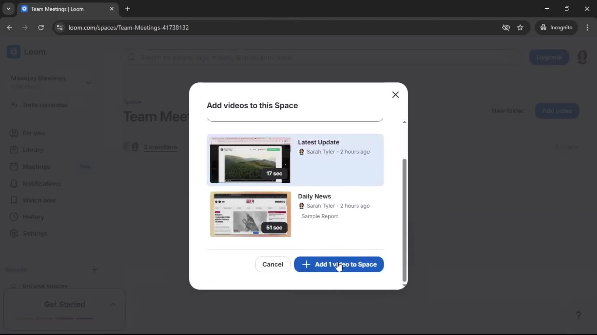 Creating a workspace screenshot