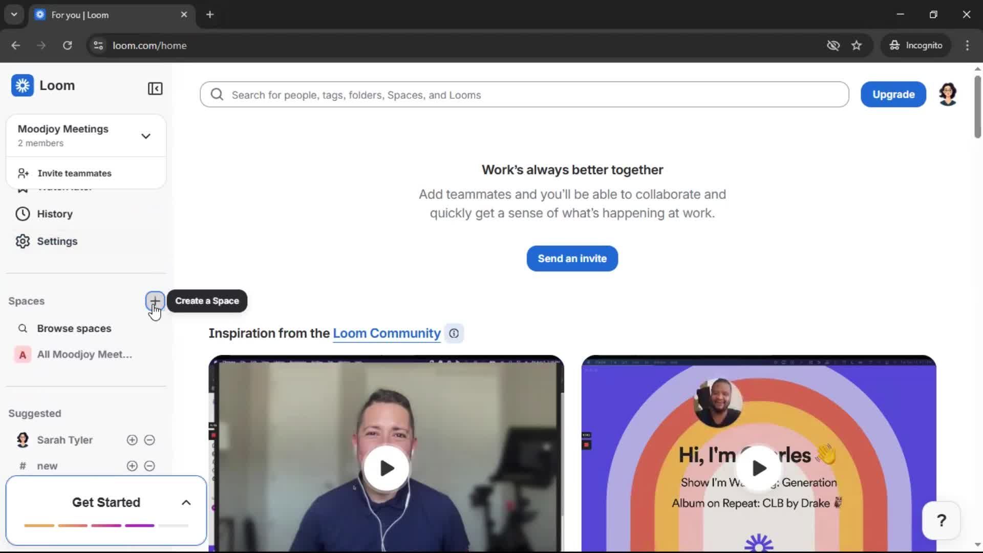 Creating a workspace screenshot