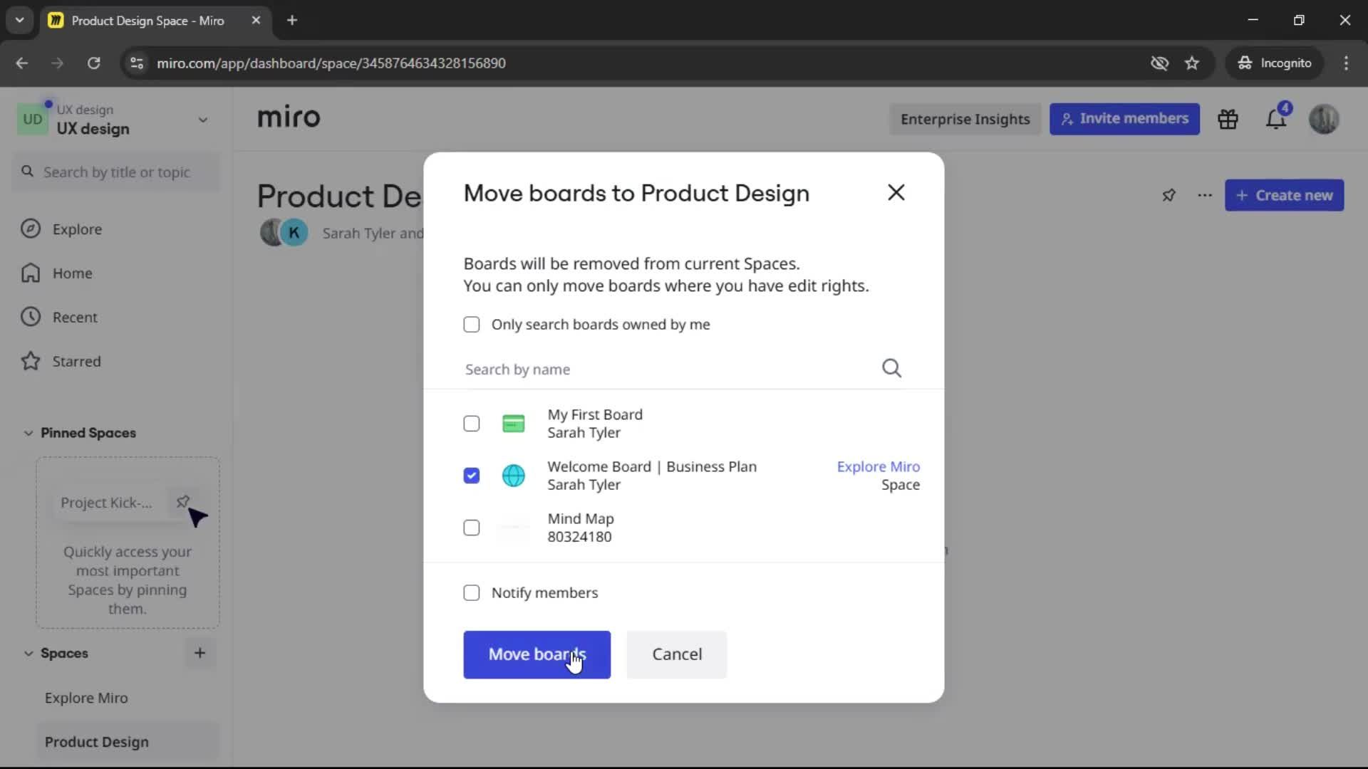 Creating a workspace screenshot