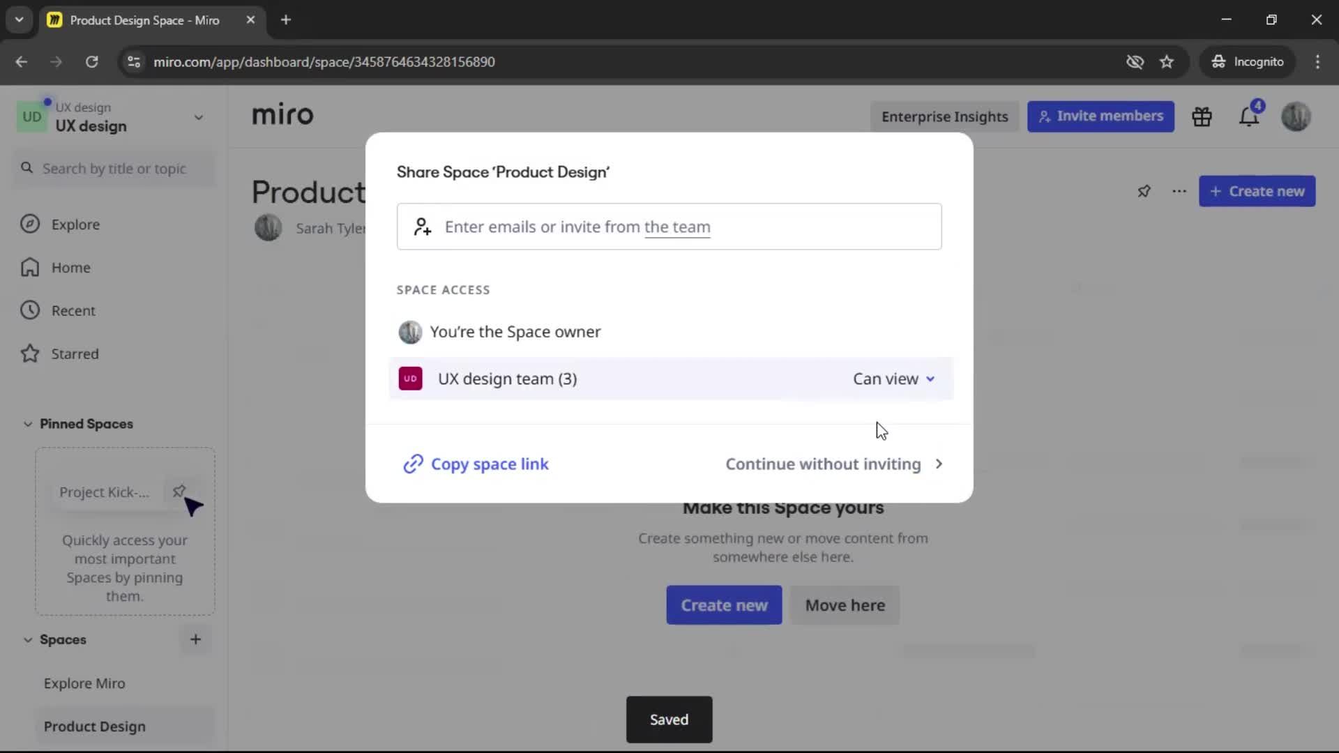 Creating a workspace screenshot