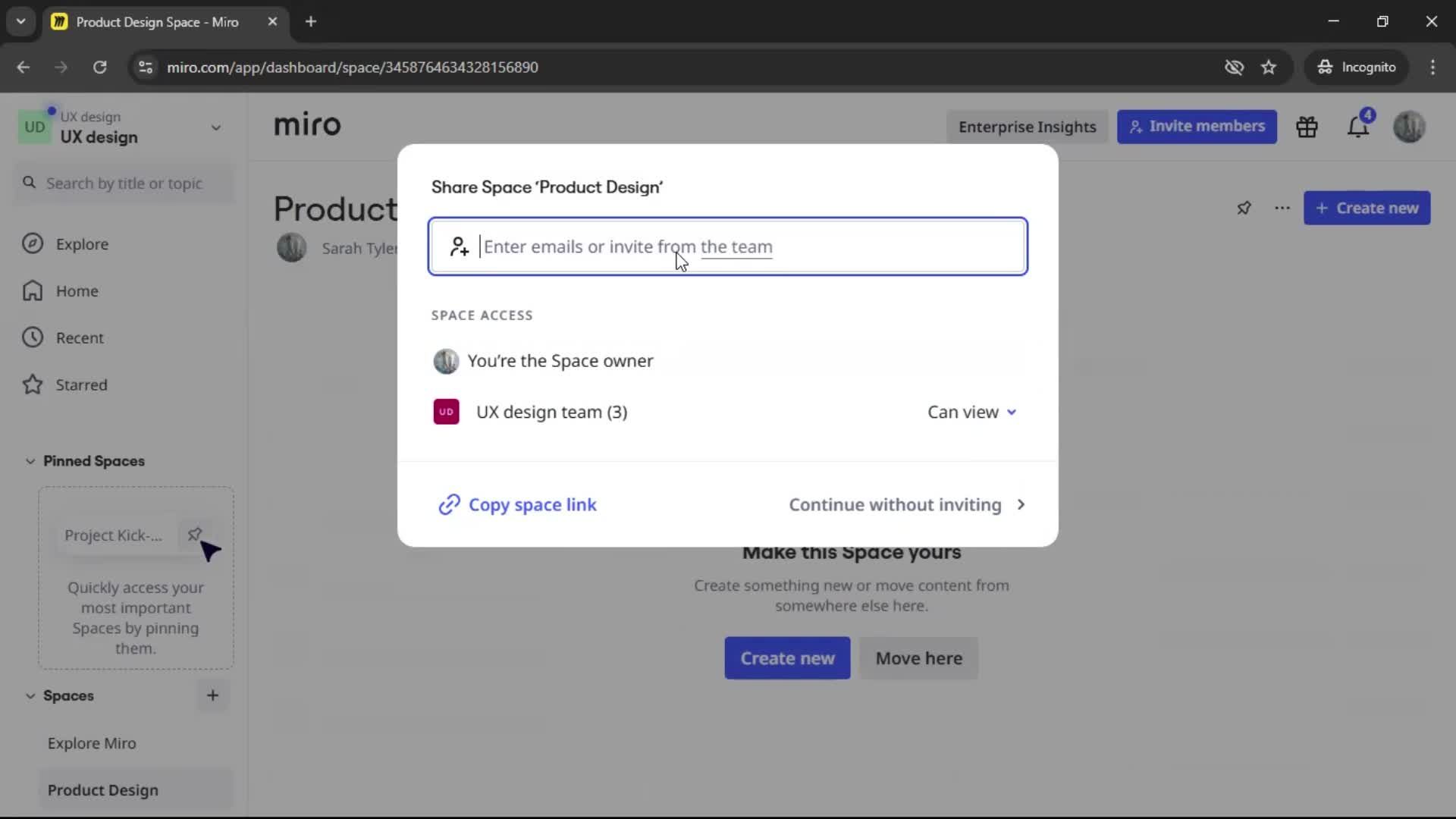Creating a workspace screenshot
