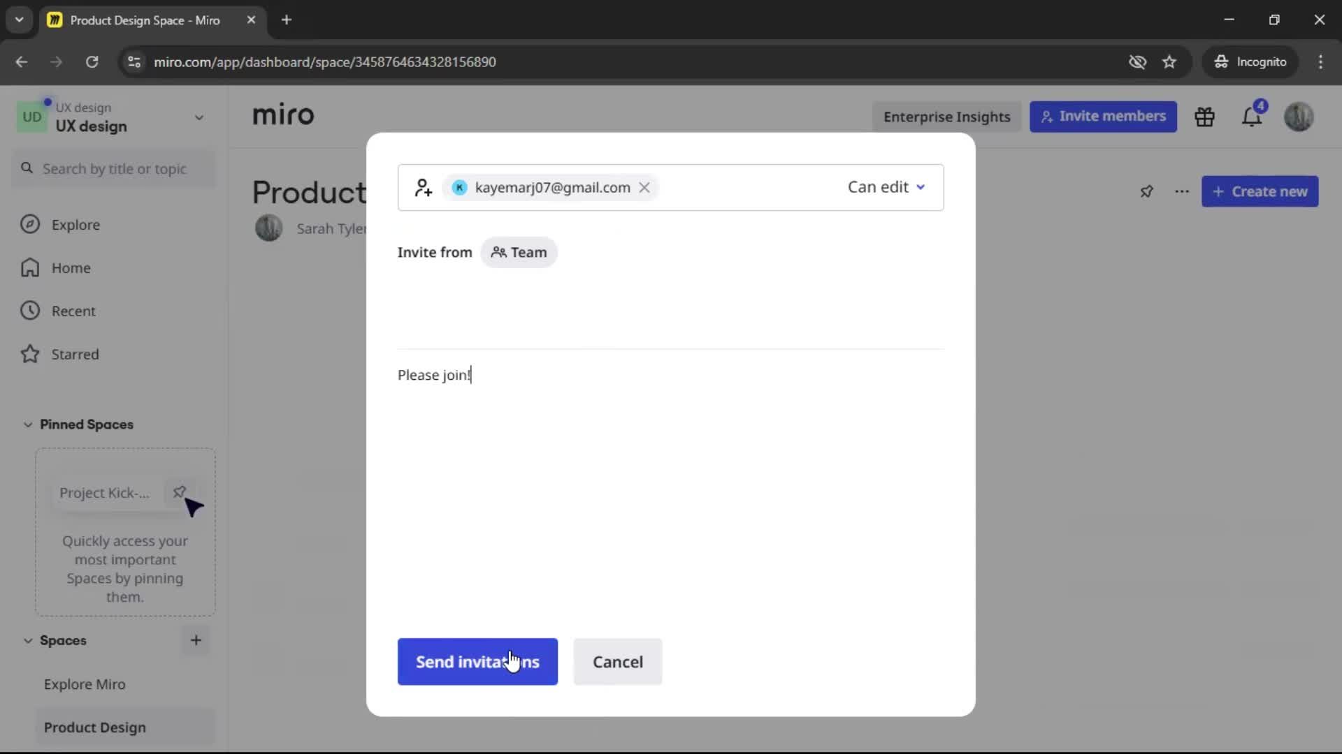 Creating a workspace screenshot