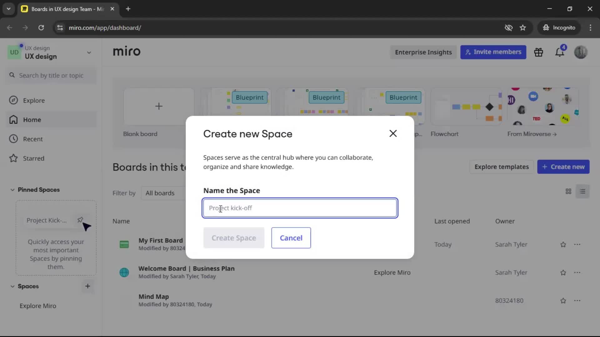 Creating a workspace screenshot