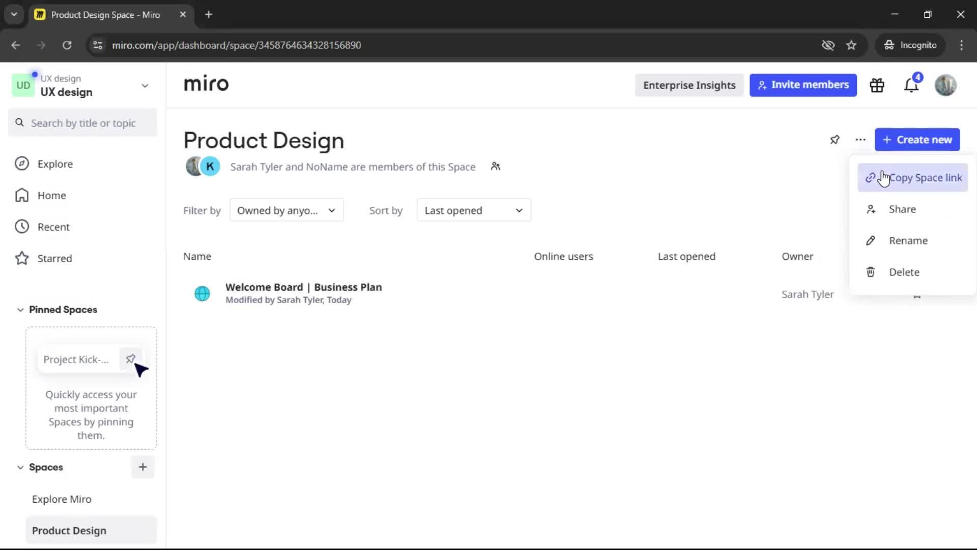 Creating a workspace screenshot