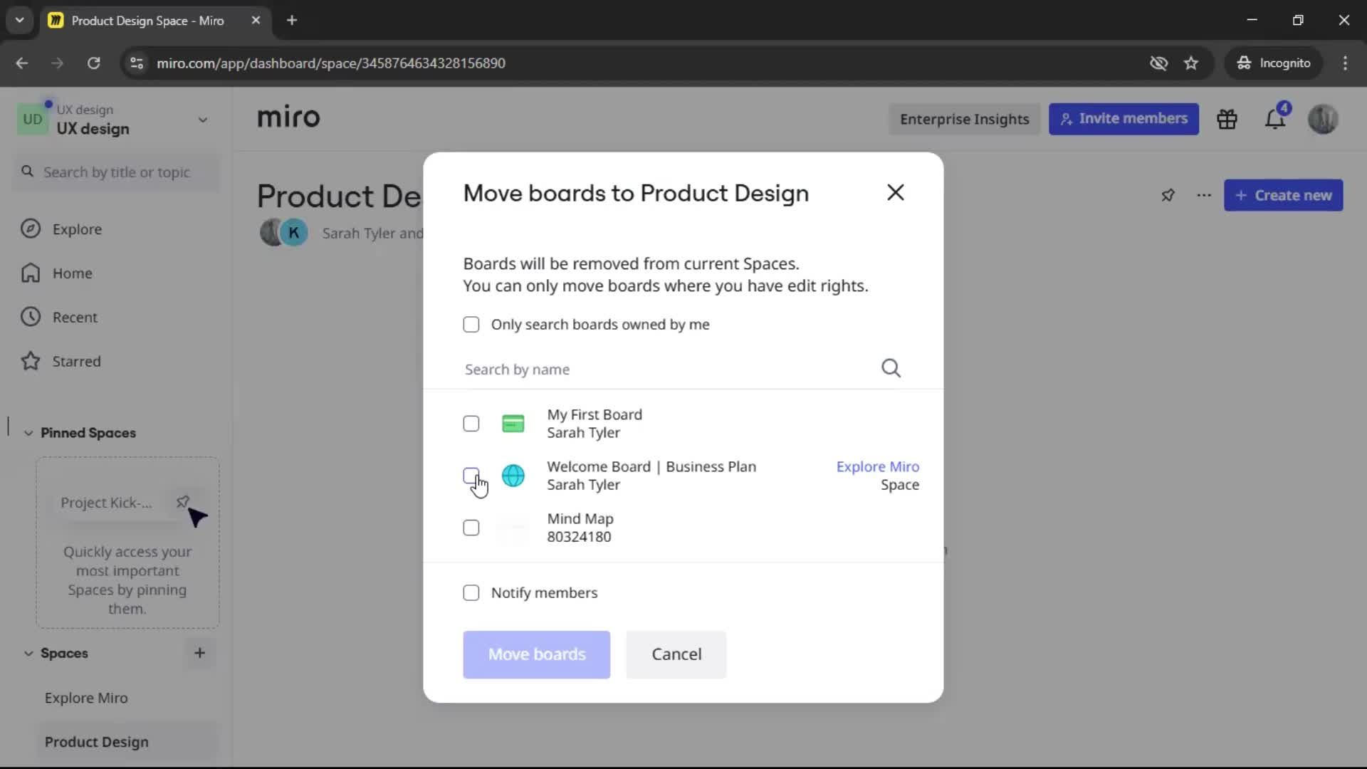 Creating a workspace screenshot
