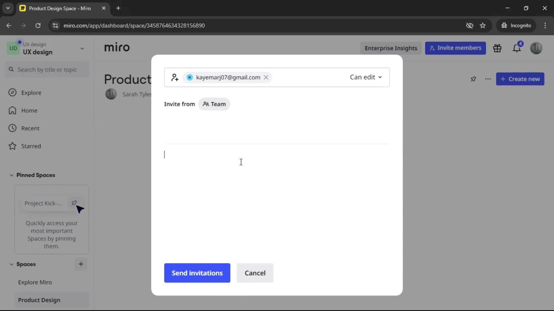 Creating a workspace screenshot