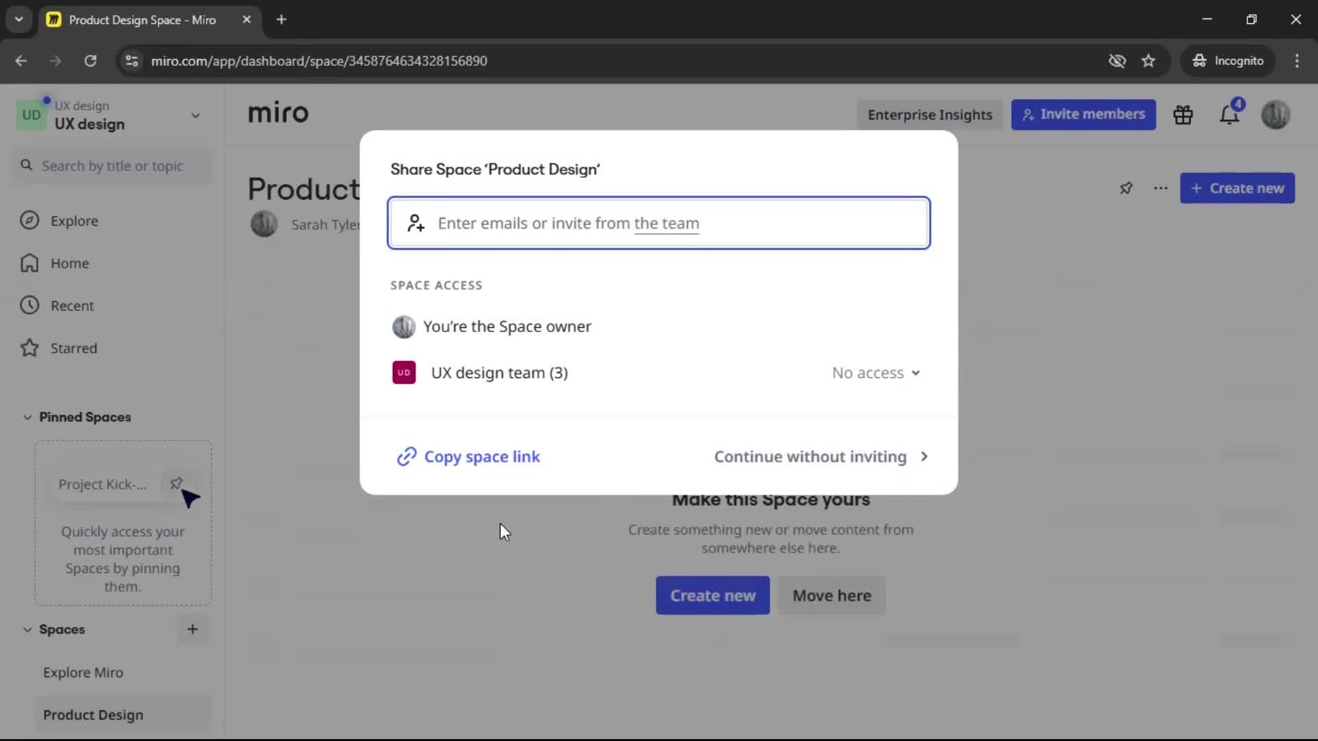 Creating a workspace screenshot