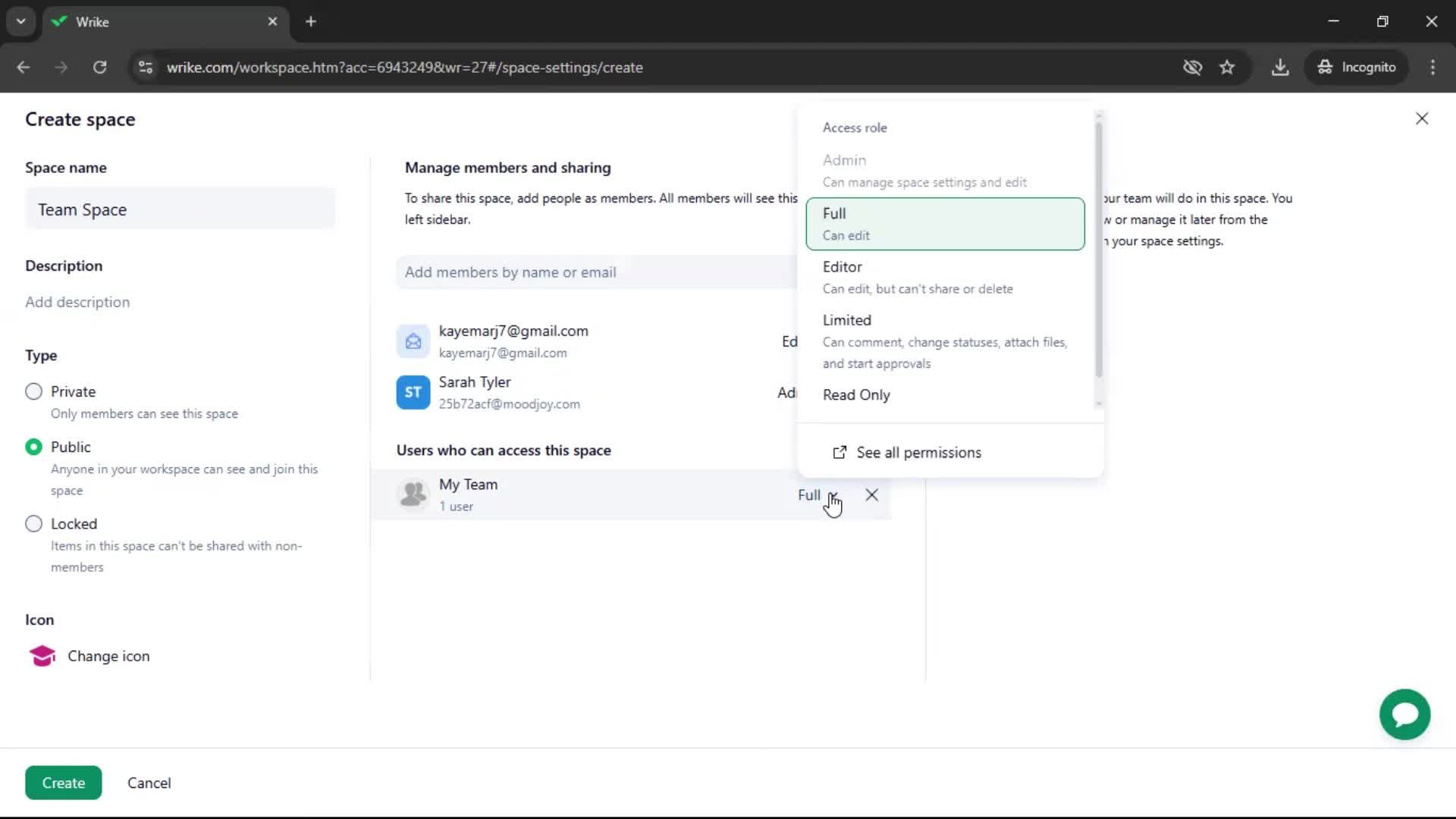 Creating a workspace screenshot