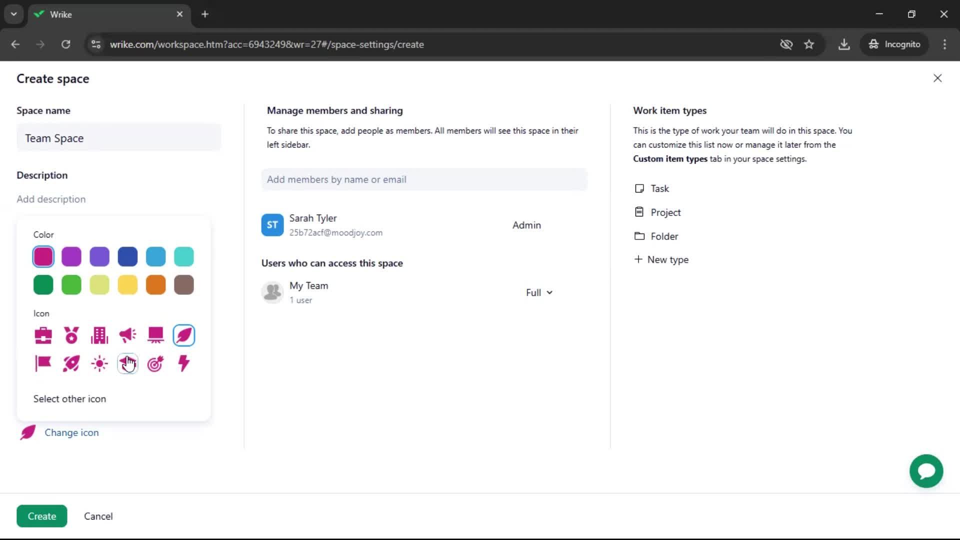 Creating a workspace screenshot