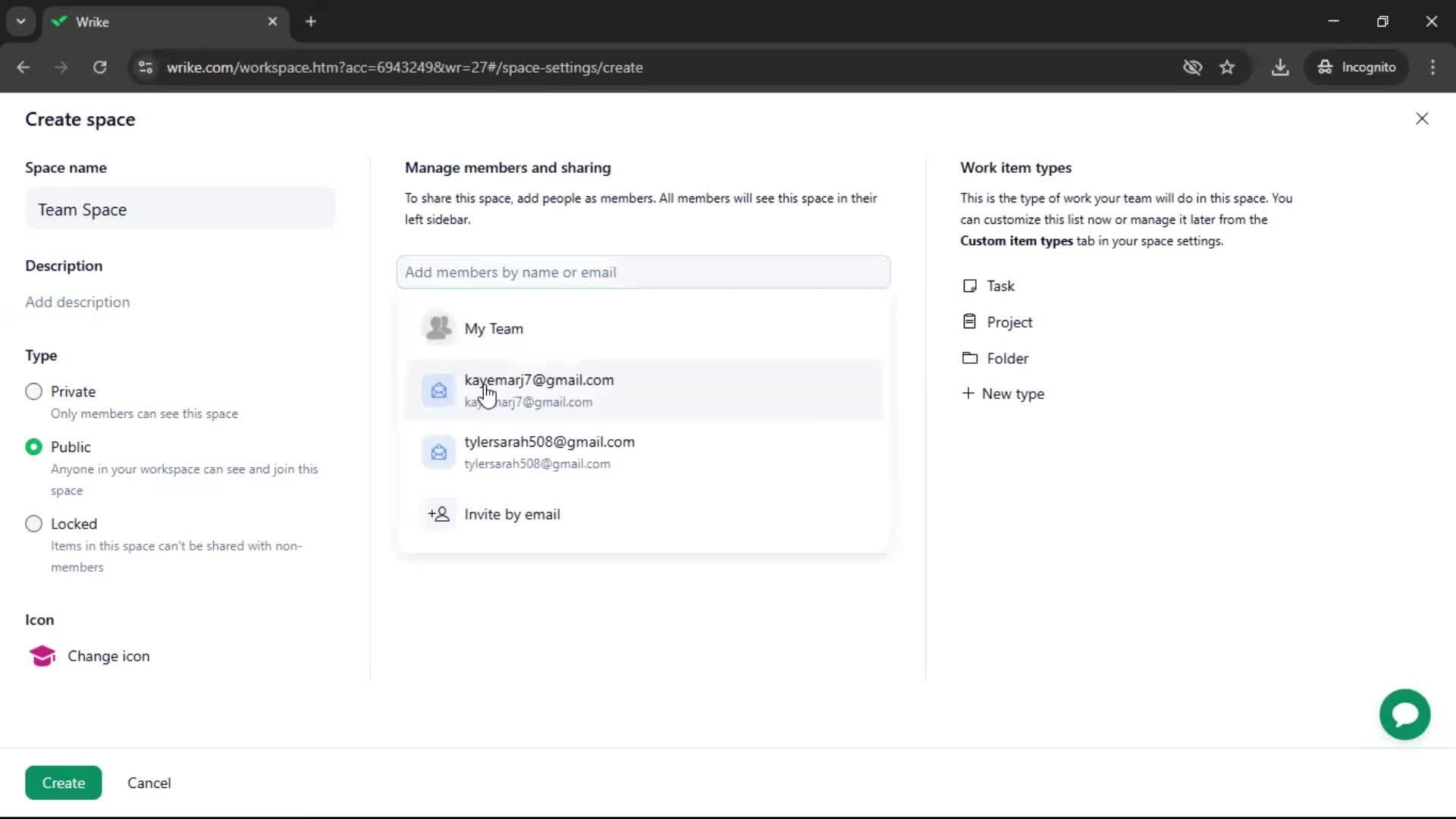 Creating a workspace screenshot