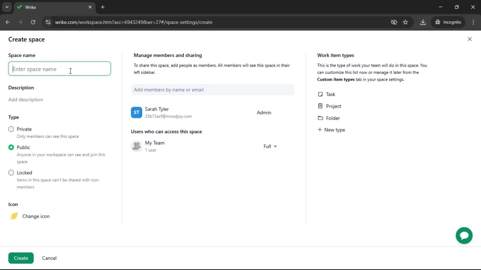 Creating a workspace screenshot