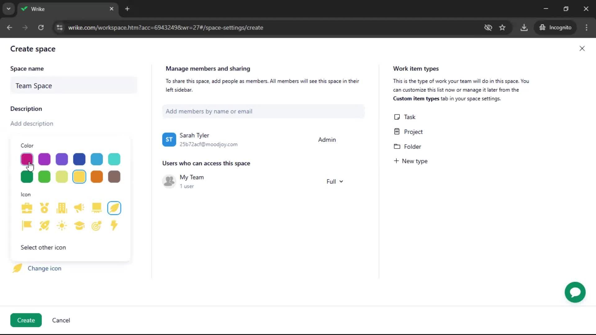 Creating a workspace screenshot