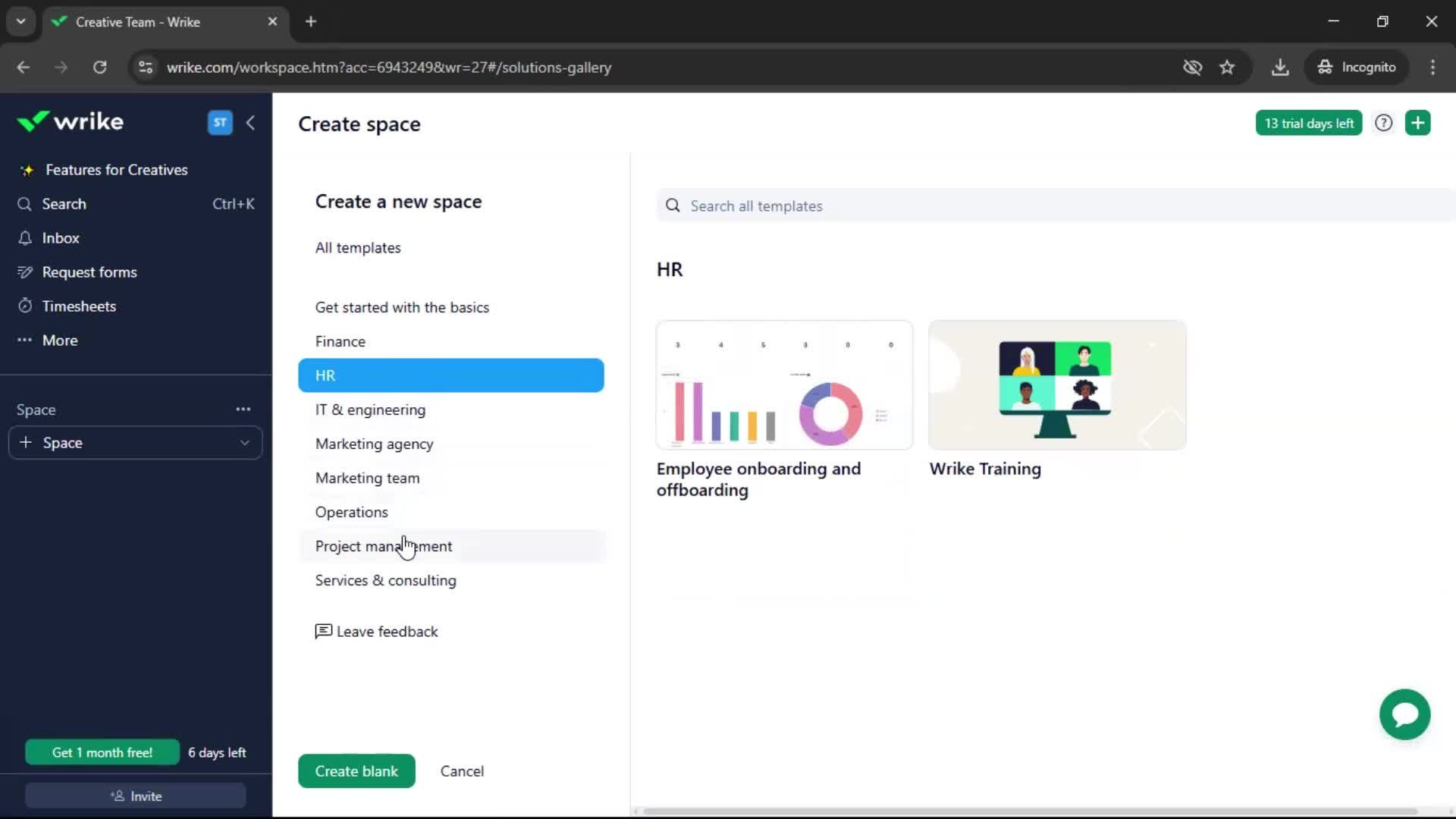 Creating a workspace screenshot