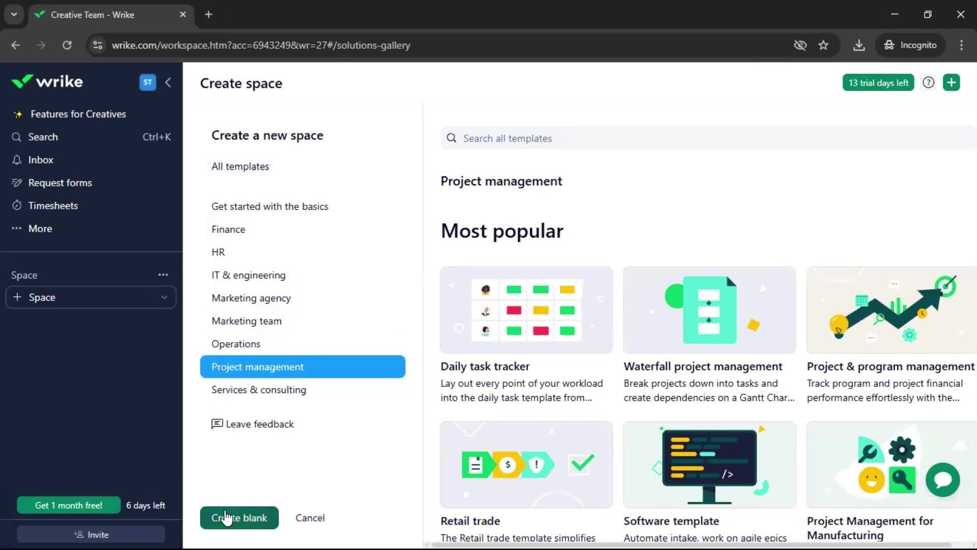 Creating a workspace screenshot