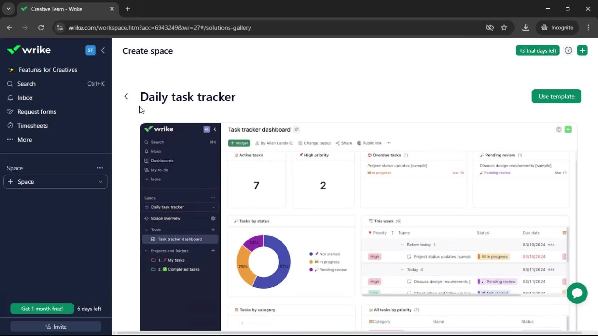 Creating a workspace screenshot