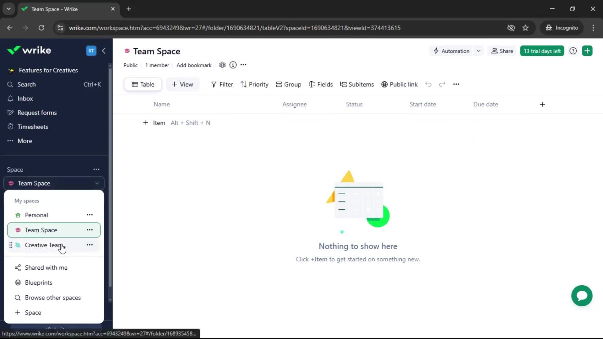 Creating a workspace screenshot