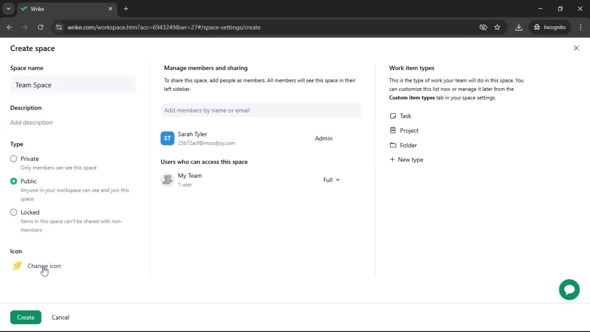 Creating a workspace screenshot